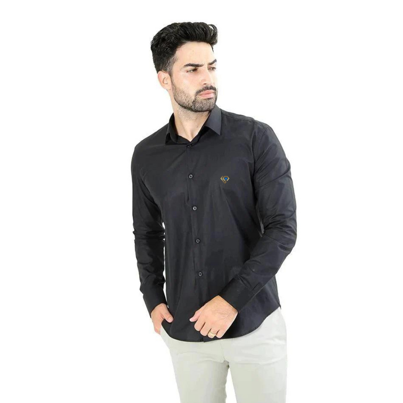 Camisa Manga Longa Patrãozinho Slim Fit Básica Lisa