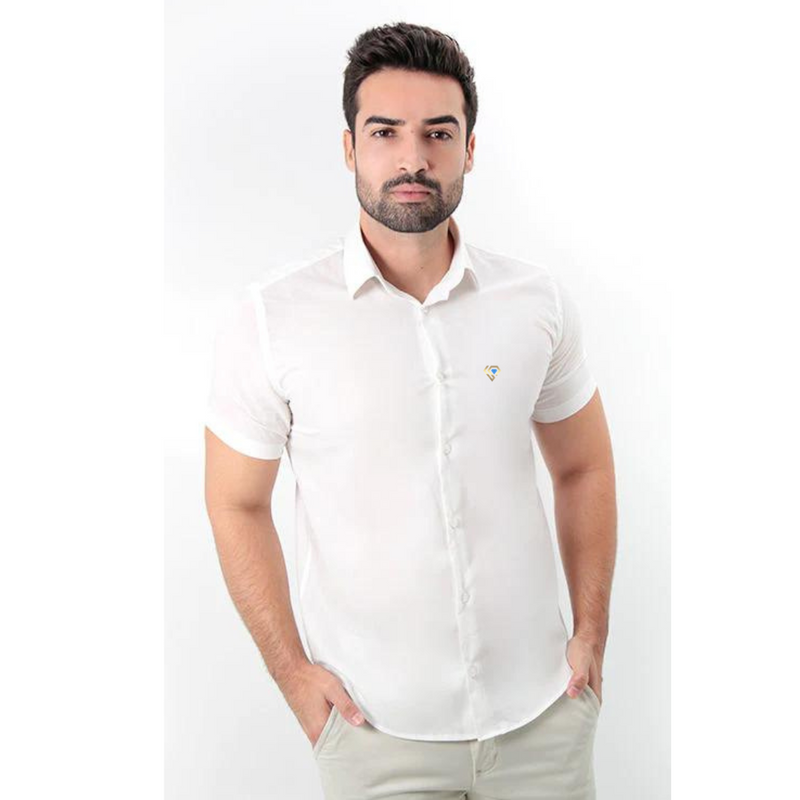 Camisa Manga Curta Patrãozinho Slim Fit Básica