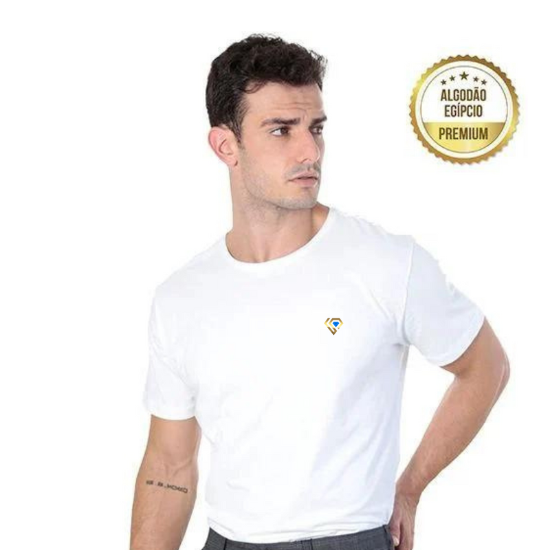 Camiseta Patrãozinho Premium Algodão Egípcio Gola simples